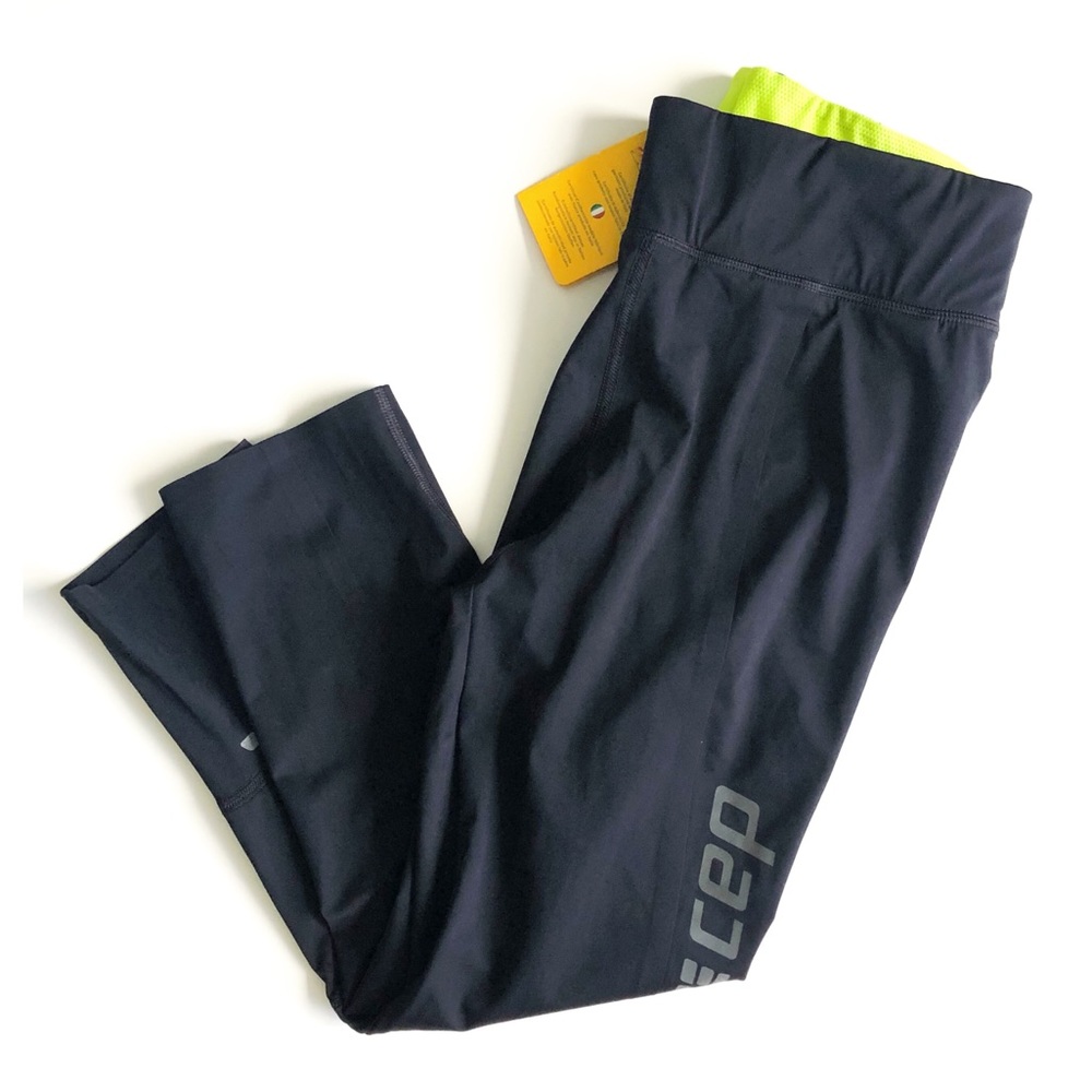 CEP Sports Performance Tights 3/4 Black & Green S